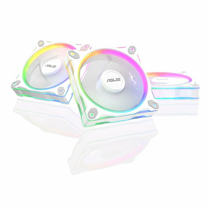 ASUS Prime MR120 ARGB Reverse White 3in1 Ventiladores de Carcasa 120mm