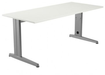 Rocada Mesa de oficina METAL 160x80 cm Gris/Blanco