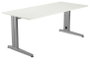 Rocada Mesa de oficina METAL 160x80 cm Gris/Blanco