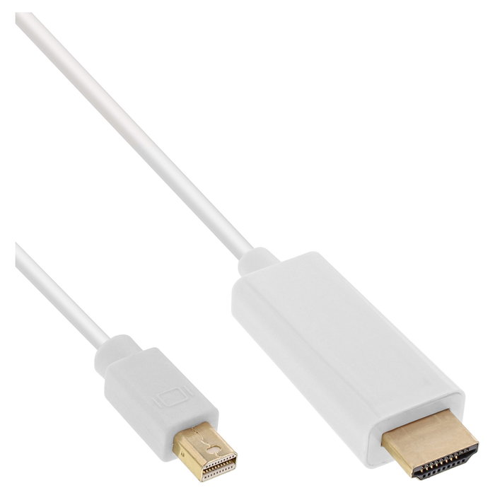 InLine Cable Adaptador Mini DisplayPort a HDMI 3m Blanco 17173I InLine Cable Adaptador Mini DisplayPort a HDMI 3m Blanco 17173I