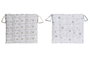 DKD Home Decor Stella Maris Cojin Azul Blanco 40 x 40 cm (4 Unidades)