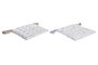 DKD Home Decor Stella Maris Cojin Azul Blanco 40 x 40 cm (4 Unidades)