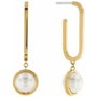 Tommy Hilfiger Pendientes Dorados de Acero Inoxidable