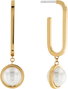 Tommy Hilfiger Pendientes Dorados de Acero Inoxidable