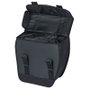 Basil Bolsa Alforja Tour Waterproof Hook-On 14L Impermeable Poliéster Negro Reflectante 34x14x34 cm