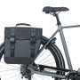 Basil Bolsa Alforja Tour Waterproof Hook-On 14L Impermeable Poliéster Negro Reflectante 34x14x34 cm