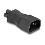 DeLOCK Adaptador de red IEC 60320 C14 a C5, 2,5 A, Negro