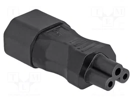 DELOCK Adaptador IEC C14 macho a IEC C5 hembra, 2,5 A