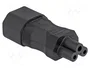 DELOCK Adaptador IEC C14 macho a IEC C5 hembra, 2,5 A