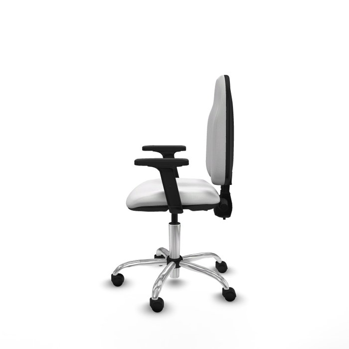 PIQUERAS Y CRESPO Silla de oficina Algarra Blanca con Brazos 2D PIQUERAS Y CRESPO Silla de oficina Algarra Blanca con Brazos 2D