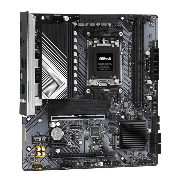 ASRock B650M-HDV/M.2 Placa Base AMD B650 Socket AM5 Micro ATX, Compatible con AMD Ryzen 7000, DDR5, PCIe 4.0, M.2, USB 3.2, 2.5G LAN, DisplayPort 1.4, HDMI, ALC897