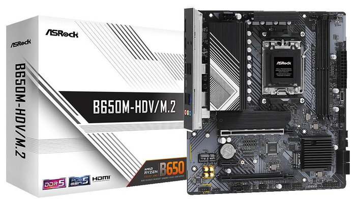 ASRock B650M-HDV/M.2 Micro ATX DDR5 AM5 ASRock B650M-HDV/M.2 Micro ATX DDR5 AM5