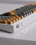Mchose UT98 Teclado Gaming Mecánico Outemu Silent Peach V3 Blanco-Gris