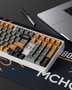 Mchose UT98 Teclado Gaming Mecánico Outemu Silent Peach V3 Blanco-Gris