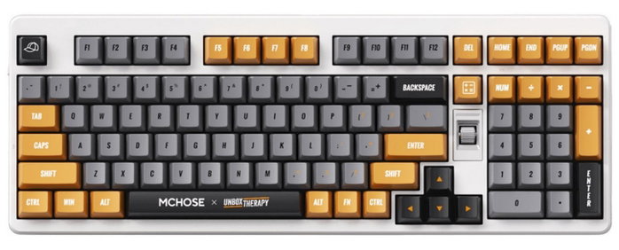 Mchose UT98 Teclado Gaming Mecánico Outemu Silent Peach V3 Blanco-Gris Mchose UT98 Teclado Gaming Mecánico Outemu Silent Peach V3 Blanco-Gris