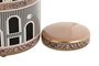 DKD Home Decor Tibor de Porcelana Multicolor con Puertas