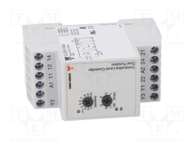 CARLO GAVAZZI Relé de monitorización de nivel para líquido conductivo CLD2EA1CM24 CARLO GAVAZZI Relé de monitorización de nivel para líquido conductivo CLD2EA1CM24