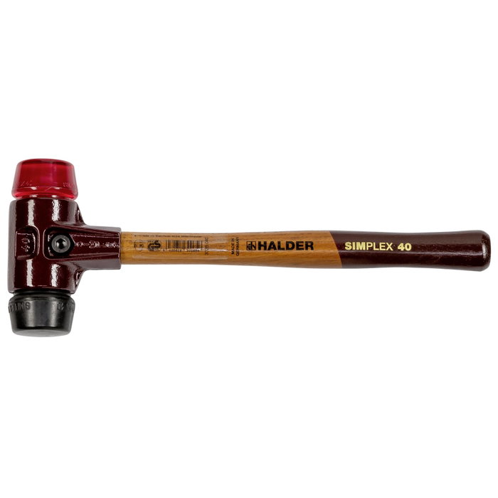 Halder SIMPLEX Mazo de cara blanda 40 comp. caucho/plástico Halder SIMPLEX Mazo de cara blanda 40 comp. caucho/plástico
