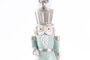 DKD Home Decor Figura de Navidad Cascanueces Fantasía Verde Menta Blanco Resina 23 cm de Alto Decoración Navideña Festiva