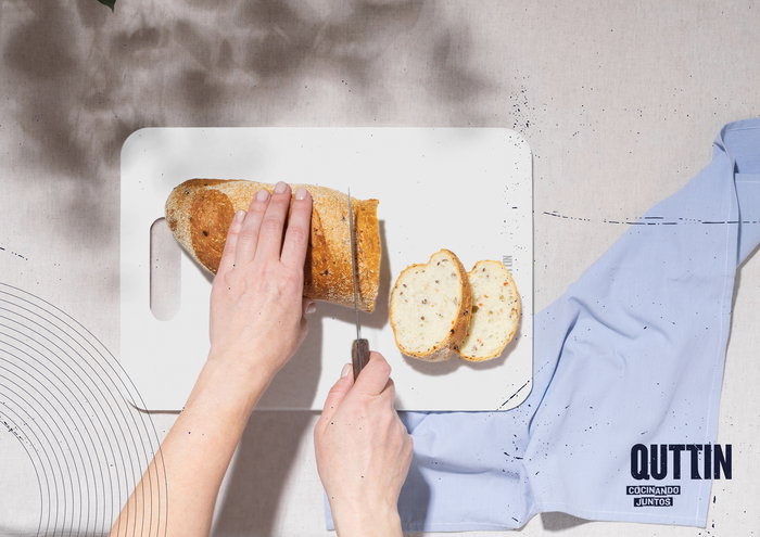 Quttin Tabla de Cortar PP 34.2 cm x 24 cm Blanca (20 Unidades)