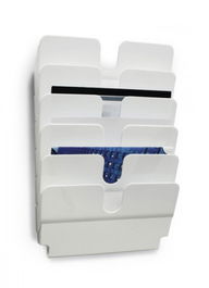 Durable Dispensador Pared Flexiplus 1700014011 6 Compartimentos A4 Horizontal Blanco