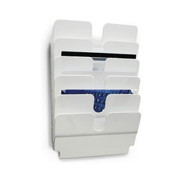 Durable Flexiplus Expositor Mural 6 Compartimentos A4 Horizontal Blanco