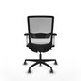 PIQUERAS Y CRESPO Silla de oficina Haches Negro/Blanco