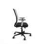 PIQUERAS Y CRESPO Silla de oficina Haches Negro/Blanco