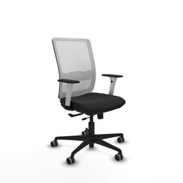 PIQUERAS Y CRESPO Silla de oficina Haches Negro/Blanco