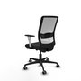 PIQUERAS Y CRESPO Silla de oficina Haches Negro/Blanco