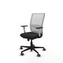 PIQUERAS Y CRESPO Silla de oficina Haches Negro/Blanco