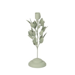 Ixia Portavelas Hojas Metal 8 x 8 x 26 cm