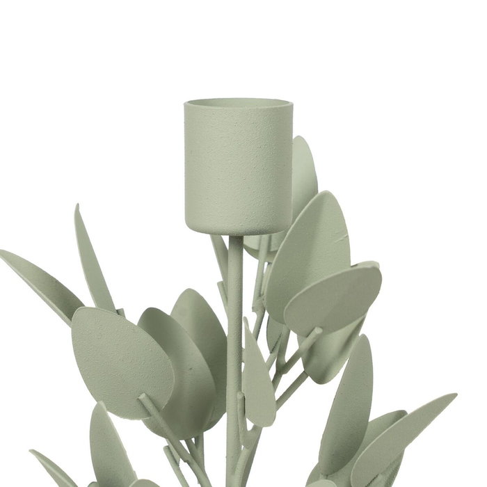 Ixia Portavelas Hojas Metal 8 x 8 x 26 cm