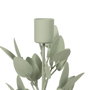 Ixia Portavelas Hojas Metal 8 x 8 x 26 cm
