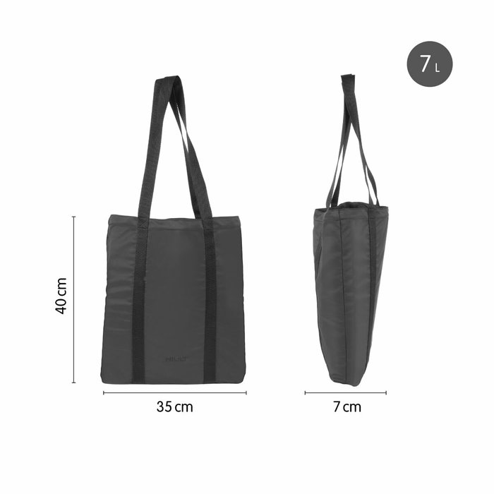 Milan Bolso Tote Bag Serie Shadow Negro