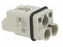 HARTING Plantilla de contacto macho Han Q para HDC
