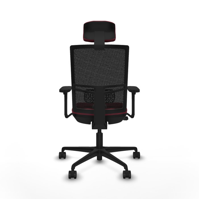 PIQUERAS Y CRESPO Silla de oficina Yunquera con Mecanismo Sincro/Traslack Granate y Negro PIQUERAS Y CRESPO Silla de oficina Yunquera con Mecanismo Sincro/Traslack Granate y Negro