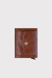 Zoozie Bags Cartera Unisex Piel de PU Color Tan Elegante y con Estilo