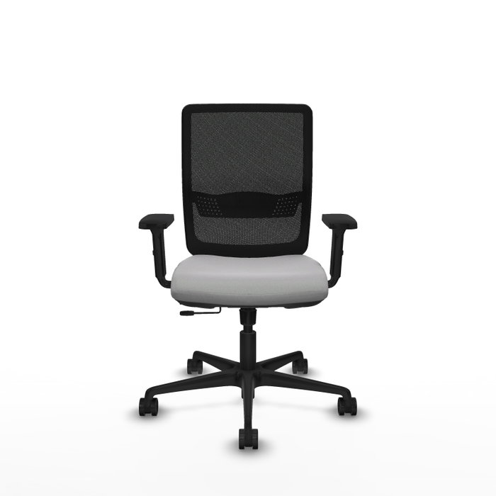 PIQUERAS Y CRESPO Silla de oficina Haches con mecanismo Sincro/Traslack Gris claro y Negro PIQUERAS Y CRESPO Silla de oficina Haches con mecanismo Sincro/Traslack Gris claro y Negro