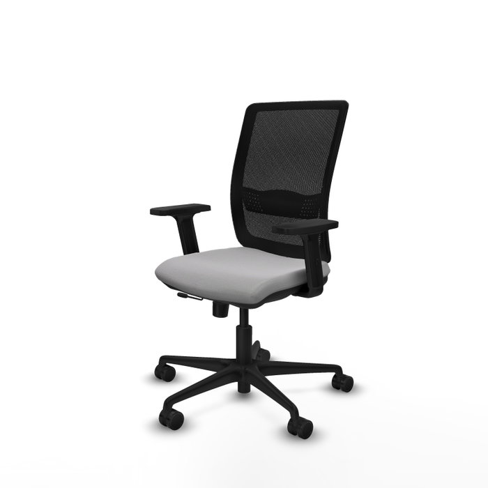 PIQUERAS Y CRESPO Silla de oficina Haches con mecanismo Sincro/Traslack Gris claro y Negro PIQUERAS Y CRESPO Silla de oficina Haches con mecanismo Sincro/Traslack Gris claro y Negro