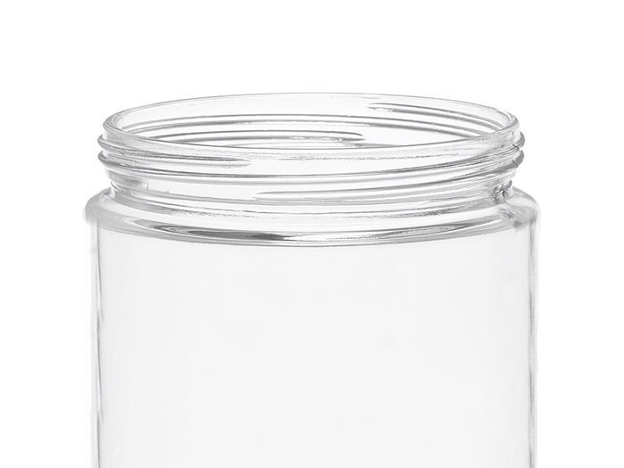 Vivalto Tarro de Vidrio con Tapa de Acero 850 ml - Dimensiones 11x12x11 cm (Set de 24)