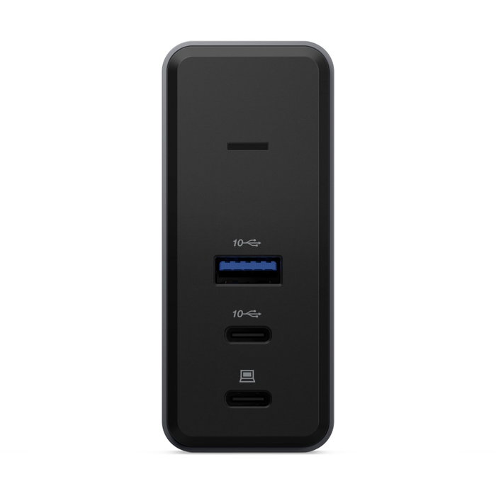 Lenovo Estación de acoplamiento GaN de carga USB-C Negro, Gris