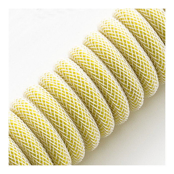CableMod PRO Coiled Keyboard Cable USB-C a USB Tipo A, Lemon Ice - 150cm