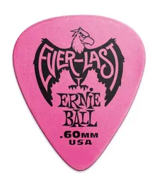 ERNIEBALL Púas 0,60 Mm Everlast Rosa - 12 Unidades Ernie Ball