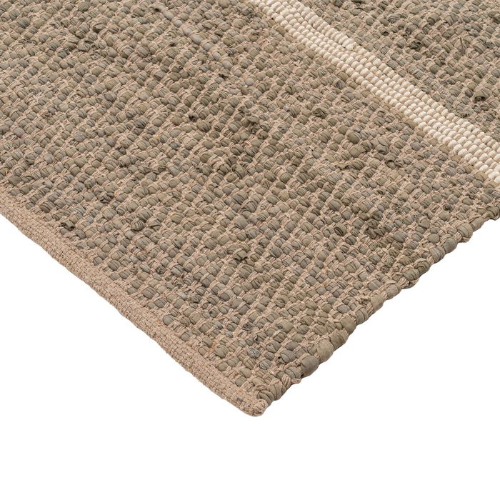 Alfombra Rayas Natural Algodón 160 X 230 cm Alfombra Rayas Natural Algodón 160 X 230 cm