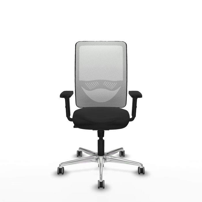 PIQUERAS Y CRESPO Silla de oficina Zulema con mecanismo Sincro, Similpiel Negro y Malla Blanco PIQUERAS Y CRESPO Silla de oficina Zulema con mecanismo Sincro, Similpiel Negro y Malla Blanco