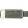 Goodram ODA3 Silver 64 GB USB Type-A y USB Type-C