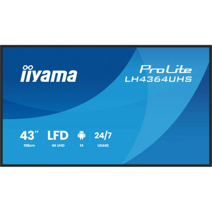 Iiyama LH4364UHS-B1AG Monitor de Señalización Digital 43 pulg 4K UHD Android 14 Iiyama LH4364UHS-B1AG Monitor de Señalización Digital 43 pulg 4K UHD Android 14
