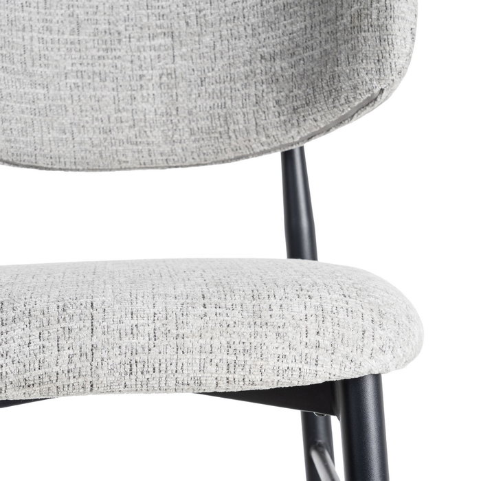 Taburete 65 cm Gris Tejido-Metal 53 X 52 X 95 cm (Set de 2)