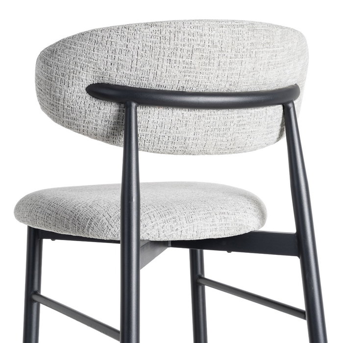 Taburete 65 cm Gris Tejido-Metal 53 X 52 X 95 cm (Set de 2)